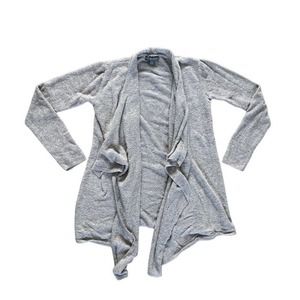 Womens Barefoot Dreams Cozychic Lite Open Front Cardigan in Taupe Size S/M